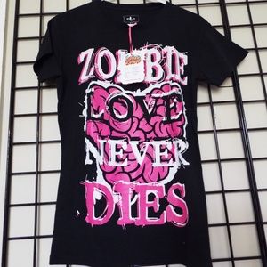 Cupcake Cult Zombie Love Tee Large NWT